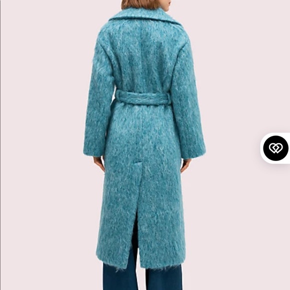 NWT Kate Spade long-haired wool coat - Picture 3 of 6